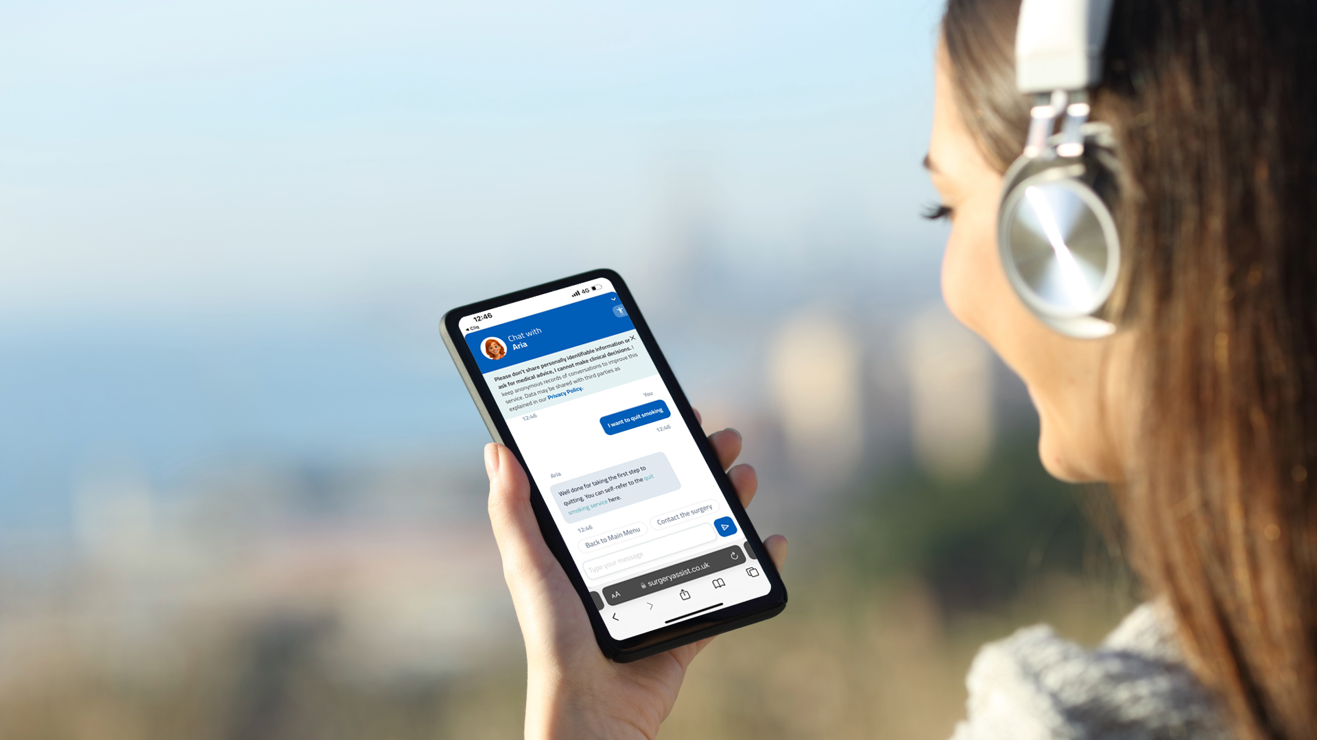 Smart patient navigation chatbot on phone