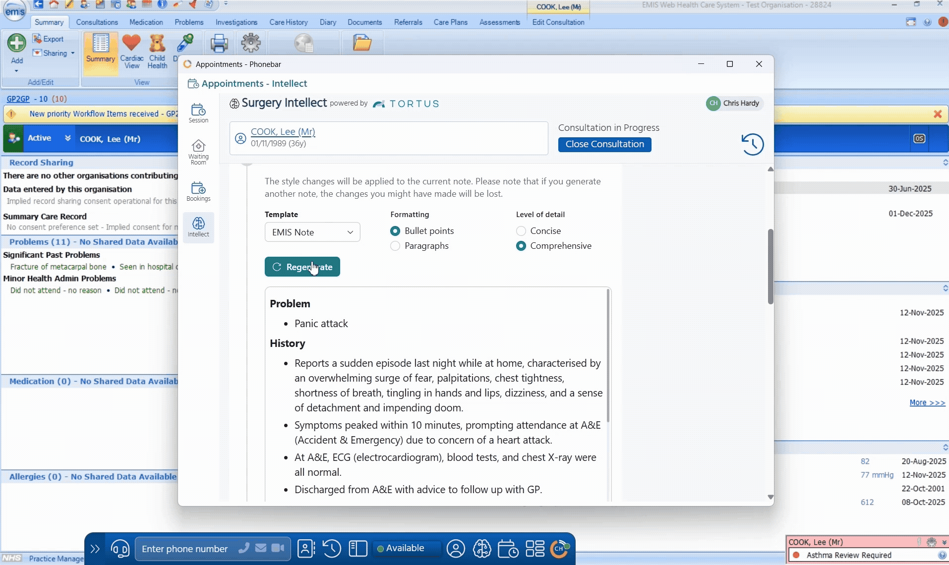 File to record for EMIS and TPP