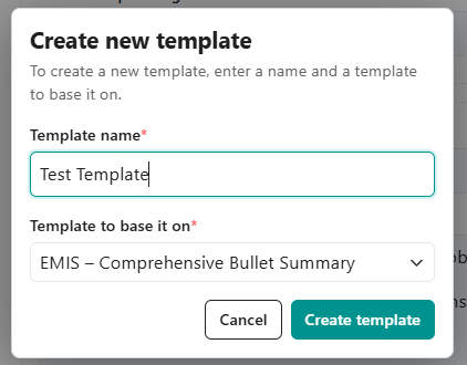 Custom templates in Surgery Intellect